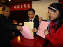 填写完后与会代表郑重投票   摄影：徐泽群