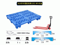 长沙塑料托盘，长沙塑料地台板，长沙塑料叉车托盘图1