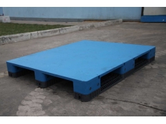 川字平板塑料托盘|九脚网格塑料托盘|双面托盘厂家图1