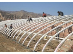 蘑菇大棚骨架图1