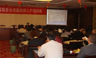 灌南县蔬菜学会举办2012年食用菌科技入户培训班 ()