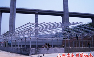 山西省食用菌協(xié)會常明昌、申永樂指導陽城縣杏鮑菇工廠化基地建設 ()