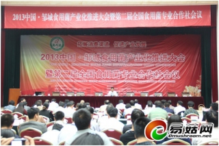 2013中国·邹城食用菌产业化推进大会隆重开幕