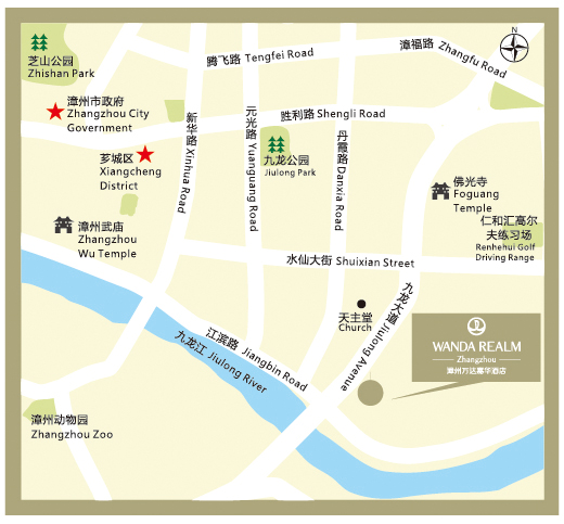 酒店地图 Hotel Map（中英文）