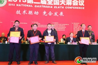 2013第二屆全國天麻會(huì)議授予一批全國天麻生產(chǎn)先進(jìn)單位和先進(jìn)個(gè)人 ()