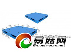 山东润宝供应重型周转塑料托盘（双面平板、双面网格）图2
