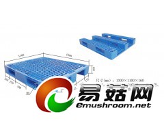 山东润宝供应轻型周转塑料托盘(单面川字网格)图2