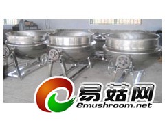 （厂家直销）蘑菇酱炒锅 不锈钢可倾带搅拌蒸汽/电加热夹层锅图1