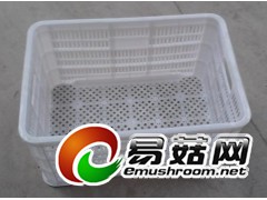 装80斤蔬菜水果周转筐，610塑料周转筐，610蘑菇周转筐图1