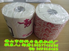 单个卷纸包装机械，卷纸自动打包机械图1