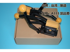 深圳钢带打包机 A333手动铁皮带免扣式包装机图1