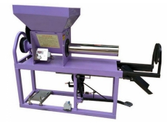 可调松紧香菇装袋机厂家 全自动电磁离合平菇装袋机批发图1