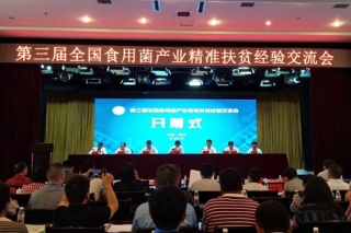 “全国食用菌产业精准扶贫十大模式”发布并向全国推广 ()