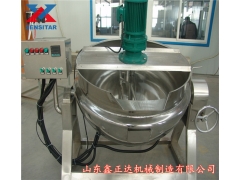 不锈钢蒸汽电加热夹层锅 果酱行星搅拌夹层锅图3