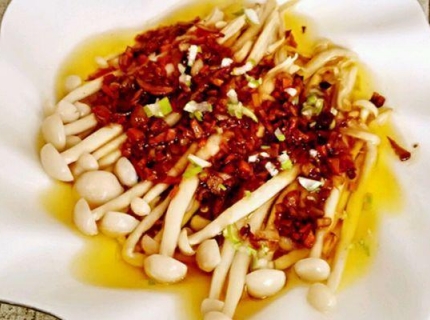 蒜香蚝油白玉菇