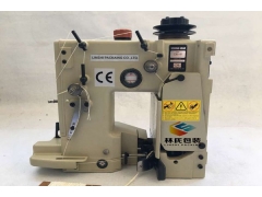 流水线作业专用林氏牌DS-8高速立柱缝袋口机工厂图1