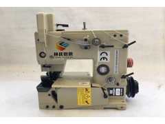 流水线作业专用林氏牌DS-8高速立柱缝袋口机工厂图2