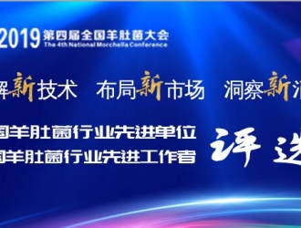 關(guān)于開展2019第四屆全國(guó)羊肚菌大會(huì)“羊肚菌行業(yè)先進(jìn)單位”、“羊肚菌行業(yè)先進(jìn)工作者”評(píng)選活動(dòng)的通知 ()