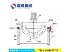 夹层锅 不锈钢电加热夹层锅 果酱行星搅拌夹层锅炒锅图3