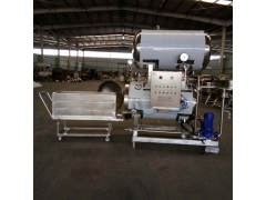 烤海鸭蛋杀菌锅 流油咸鸭蛋不锈钢灭菌锅 卧式半自动图1