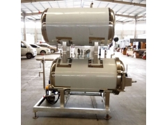 烤海鸭蛋杀菌锅 流油咸鸭蛋不锈钢灭菌锅 卧式半自动图2