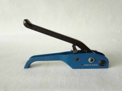 元贝P350纤维带拉紧器 聚酯纤维带打包机图3