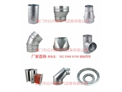 加工定制通风管道系统洁净室螺旋风管、三通、四通、变径、弯头图3