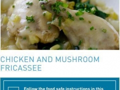美国FDA推荐的家庭自制健康营养美食：鸡肉炖蘑菇